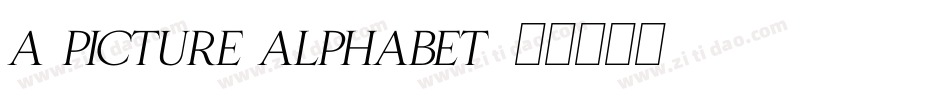 a picture alphabet字体转换